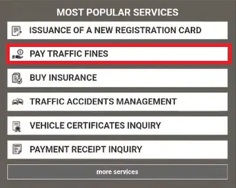 Pay traffic fine