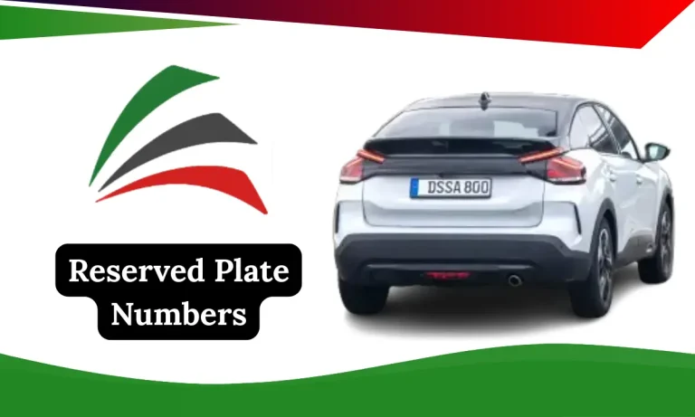 Reserved Plate Numbers